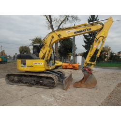 Koparka gąsienicowa Komatsu PC138 US waga 14 ton pług