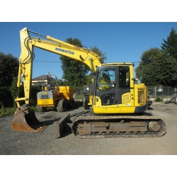 Koparka gąsieniocwa Komatsu PC138 z lemieszem