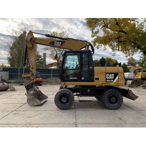 Koparka kołowa Caterpillar M313 D głowica uchylna Powertilt